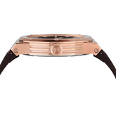 Ferragamo Men’s Swiss Made Quartz Brown Silicone Strap Brown Dial 44mm Watch SFHY02522